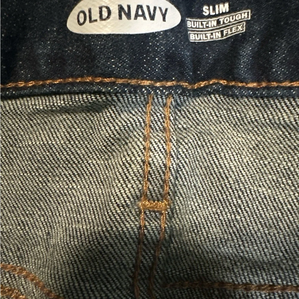 Old Navy Men's Dark Blue Slim Built-In Flex Jeans